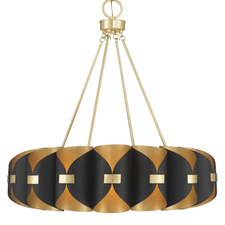 Savoy House Pelham 16 Light 28" Wide Chandelier Black Cashmere / True Gold