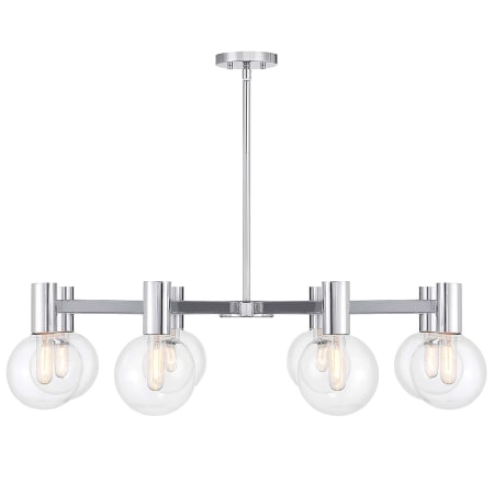 Savoy House Wright 8 Light 40" Wide Chandelier Chrome