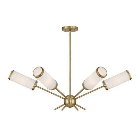 Savoy House Denison 6 Light 36" Wide Sputnik Chandelier Warm Brass