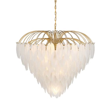 Savoy House Boa 15 Light 34" Wide Waterfall Chandelier Warm Brass