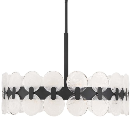 Savoy House Boca 6 Light 28" Wide Drum Chandelier Matte Black