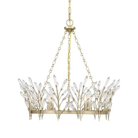 Savoy House Orianna 6 Light 26" Wide Crystal Ring Chandelier Noble Brass