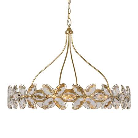 Savoy House Marbella 14 Light 36" Wide Ring Chandelier Gold Shimmer