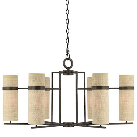 Savoy House Weston 6 Light 34" Wide Chandelier Mediterranean Bronze