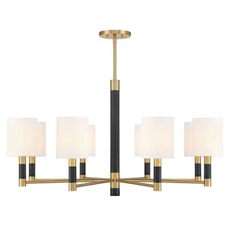 Savoy House Conrad 8 Light 40" Wide LED Chandelier Warm Brass