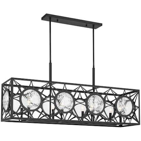 Savoy House Balfour 8 Light 44" Wide Linear Chandelier Matte Black