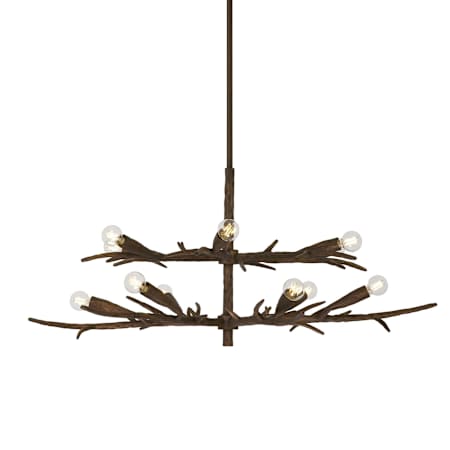 Savoy House Palisades 12 Light 40" Wide Abstract Chandelier Bark