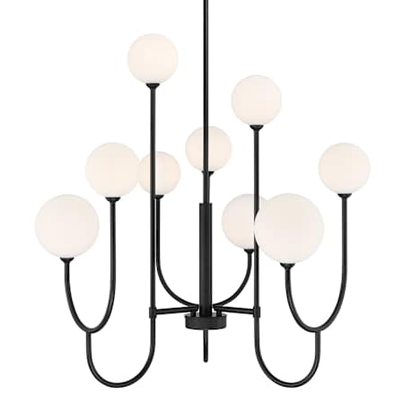 Savoy House Chester 9 Light 30" Wide Chandelier Matte Black