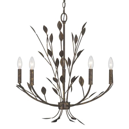 Savoy House Laska 5 Light 24" Wide Taper Candle Style Chandelier Enchanted Bronze