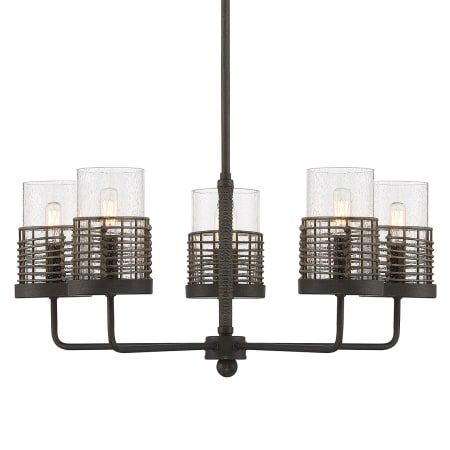 Savoy House Granada 5 Light 25" Wide Chandelier Gunsmoke / Gray