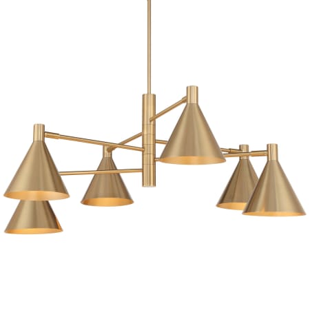 Savoy House Pharos 6 Light 38" Wide Chandelier Noble Brass