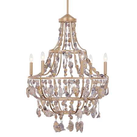 Savoy House Leanne 6 Light 39" Wide Taper Candle Style Chandelier Chandon