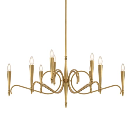 Savoy House Tremont 9 Light 38" Wide Taper Candle Style Chandelier Riviera Brass