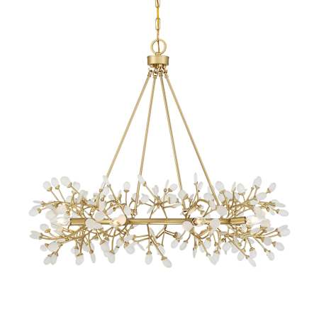 Savoy House Once 8 Light 36" Wide Ring Chandelier Spun Gold