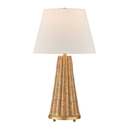 Savoy House Eleanor 33" Tall Buffet Table Lamp Brass / Wicker