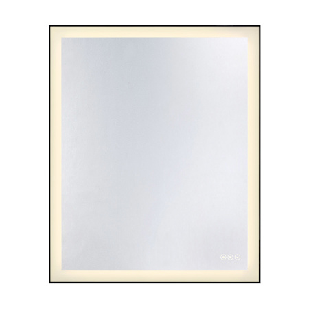 Savoy House Paulding 30"W x 36"H Rectangular Flat Glass and Metal Wall Mounted Bathroom Mirror with Lighting N/A