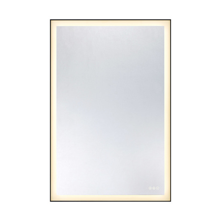 Savoy House Paulding 48"W x 32"H Rectangular Flat Glass and Metal Wall Mounted Bathroom Mirror with Lighting N/A