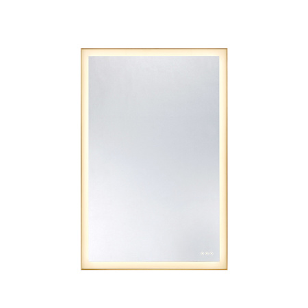 Savoy House Paulding 48"W x 32"H Rectangular Flat Glass and Metal Wall Mounted Bathroom Mirror with Lighting N/A