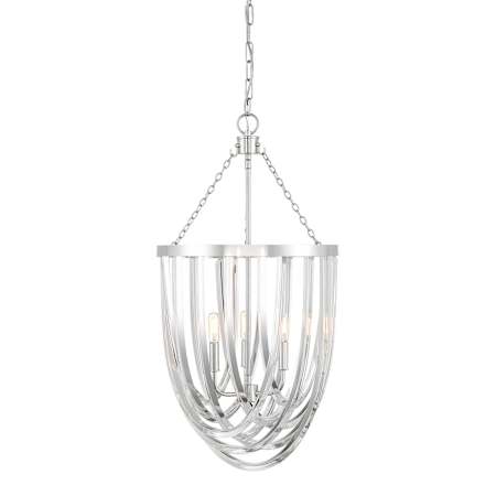 Savoy House Jennings 3 Light 17" Wide LED Taper Candle Pendant Polished Nickel