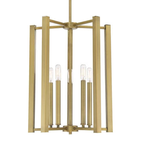Savoy House Benson 5 Light 16" Wide Pendant Warm Brass