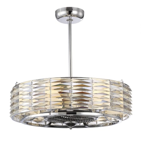 Savoy House Taurus 6 Light Indoor Fandelier Polished Chrome