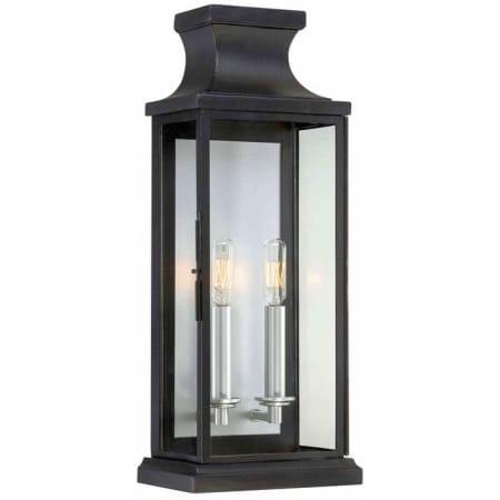 Savoy House Brooke 2 Light 20" Tall Outdoor Wall Sconce Black