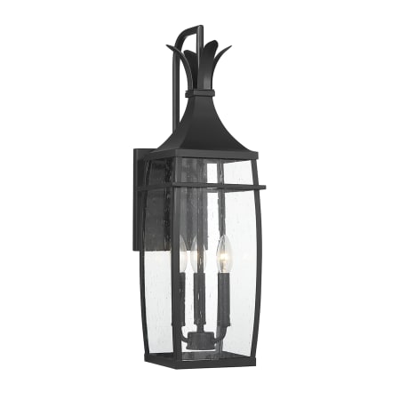 Savoy House Montpelier 3 Light 25" Tall Wall Sconce Matte Black