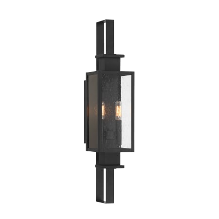 Savoy House Ascott 2 Light 27" Tall Outdoor Wall Sconce Matte Black
