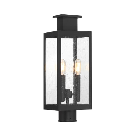 Savoy House Ascott 3 Light 19" Tall Post Light Matte Black