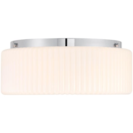 Savoy House Edgemont 4 Light 20" Wide LED Flush Mount Drum Ceiling Fixture Chrome