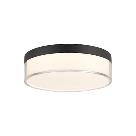 Savoy House Clarion 7" Wide LED Flush Mount Drum Ceiling Fixture Black