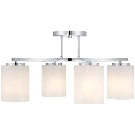 Savoy House Herron 4 Light 24" Wide LED Semi-Flush Ceiling Fixture Chrome