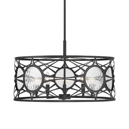 Savoy House Balfour 5 Light 24" Wide LED Candle Style Chandelier Matte Black