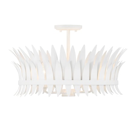 Savoy House Ensley 4 Light 20" Wide LED Semi-Flush Drum Ceiling Fixture Bisque White