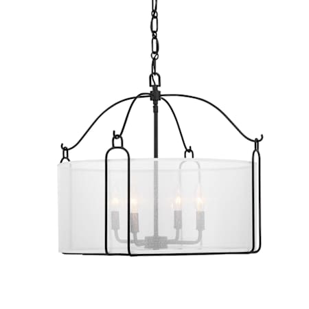 Savoy House Ashlay 4 Light 22" Wide Candle Style Chandelier Matte Black