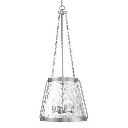 Savoy House Crawford 4 Light 18" Wide Pendant Satin Nickel