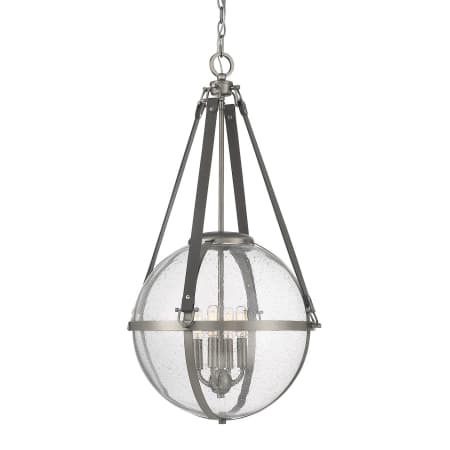 Savoy House Bozeman 4 Light 18" Wide Globe Chandelier Antique Nickel