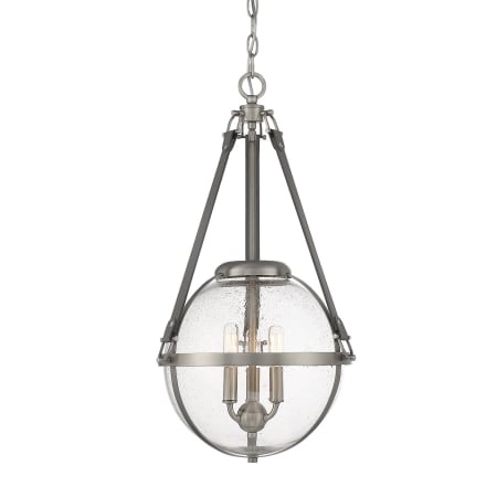 Savoy House Bozeman 3 Light 14" Wide Globe Chandelier Antique Nickel