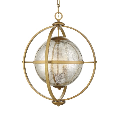 Savoy House Pearl 3 Light 21" Wide Globe Chandelier Warm Brass