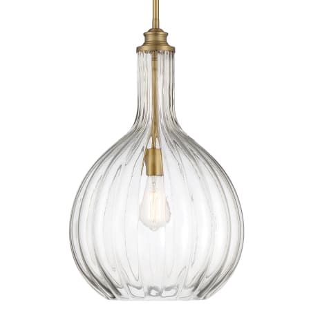 Savoy House Brandon 14" Wide Pendant Warm Brass