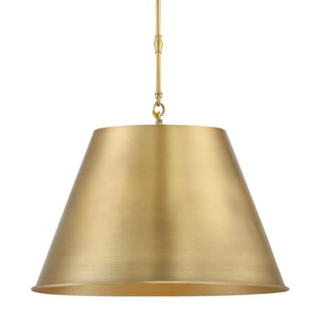 Savoy House Alden Single Light 18" Wide Pendant Warm Brass