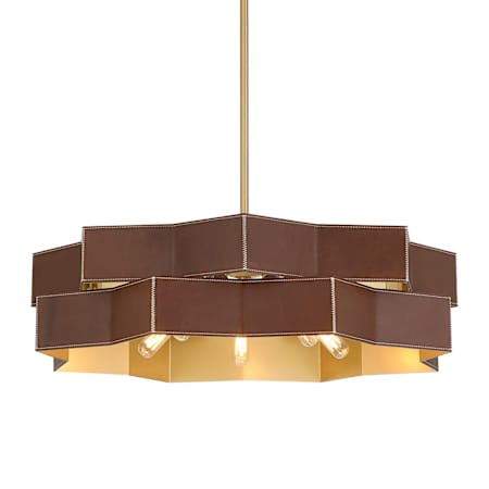 Savoy House Atherton 5 Light 24" Wide Chandelier Warm Brass