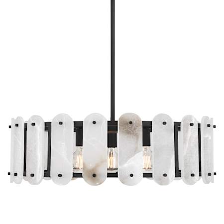 Savoy House Antolini 5 Light 29" Wide Ring Chandelier Black Cashmere