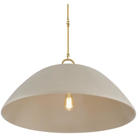 Savoy House Alta 30" Wide Pendant Concrete / Brass