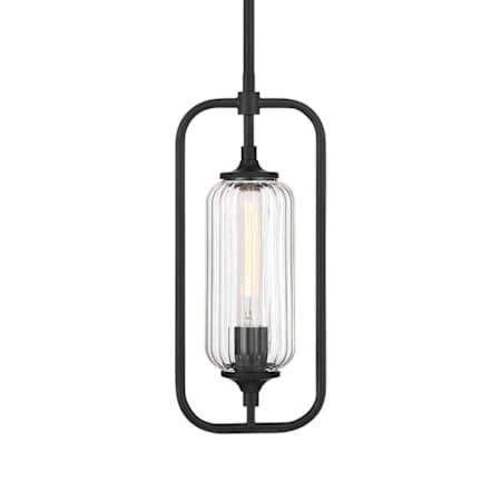 Savoy House Holton 7" Wide Mini Pendant Matte Black