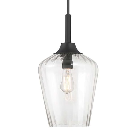 Savoy House Carlton 11" Wide Pendant Matte Black