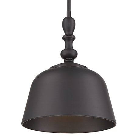 Savoy House Berg Single Light 12" Wide Pendant with Metal Shade English Bronze