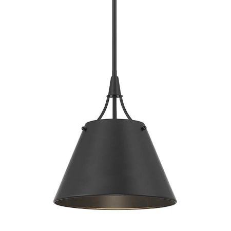 Savoy House Willis 14" Wide Pendant Matte Black