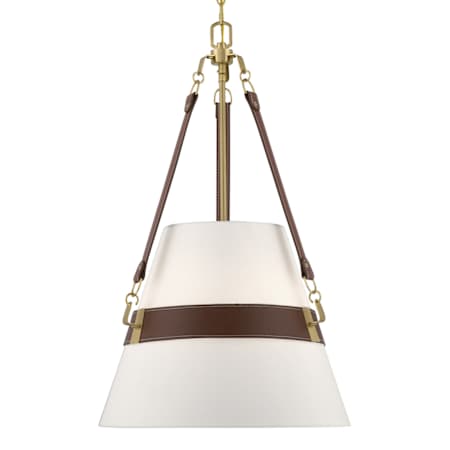 Savoy House Corinth 3 Light 17" Wide Pendant Warm Brass