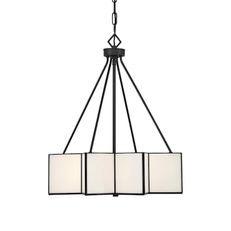 Savoy House Reiling 3 Light 20" Wide Chandelier Matte Black